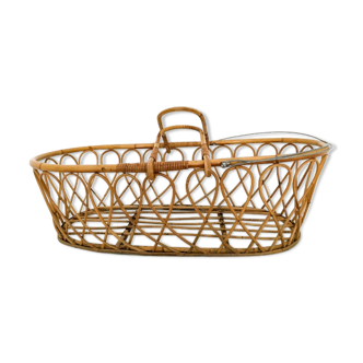 Rattan basket from the 70s