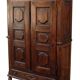 Antique panelled wardrobe from the 19th century.