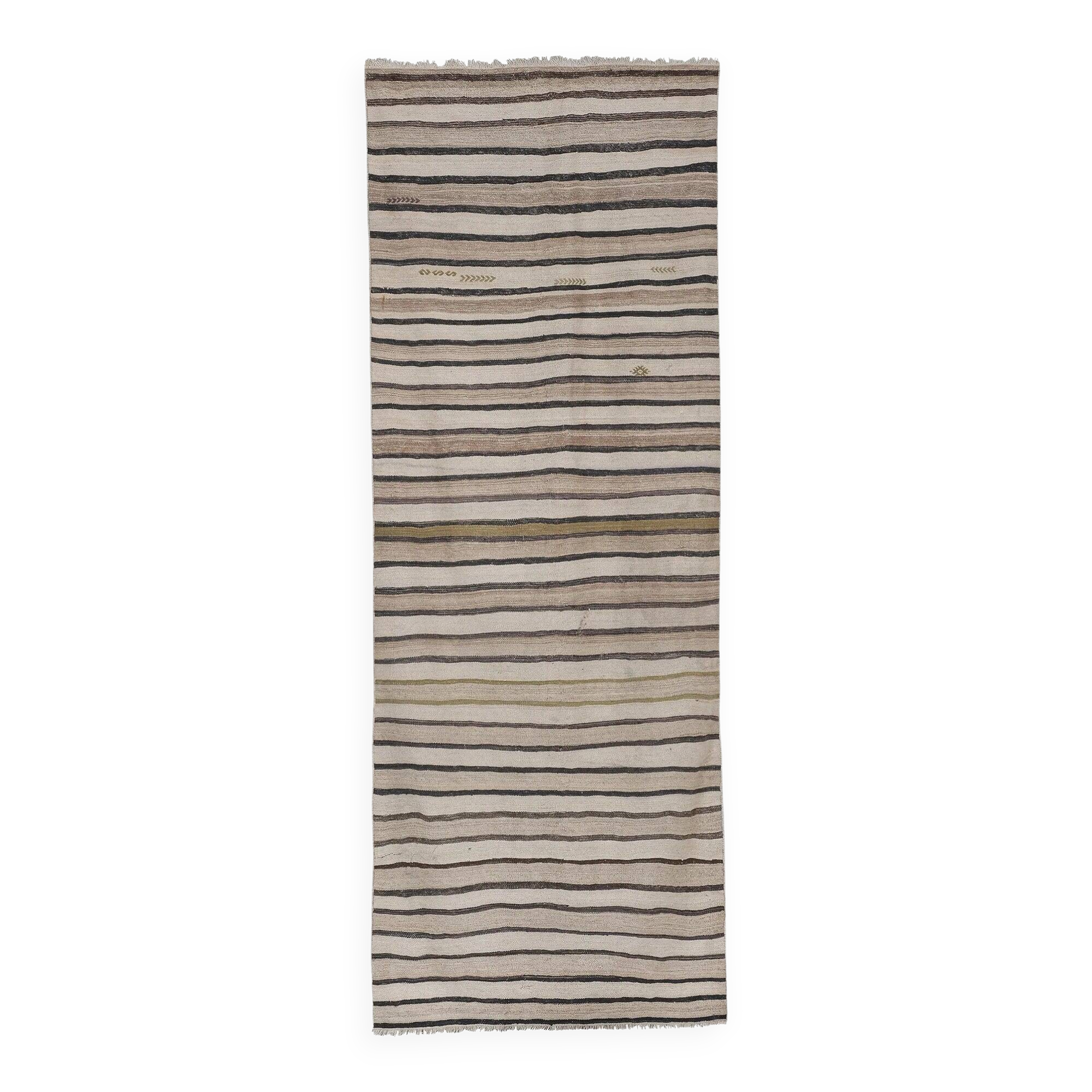 Vintage Turkish hallway rug 110x281 cm