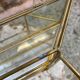 Brass wall display case
