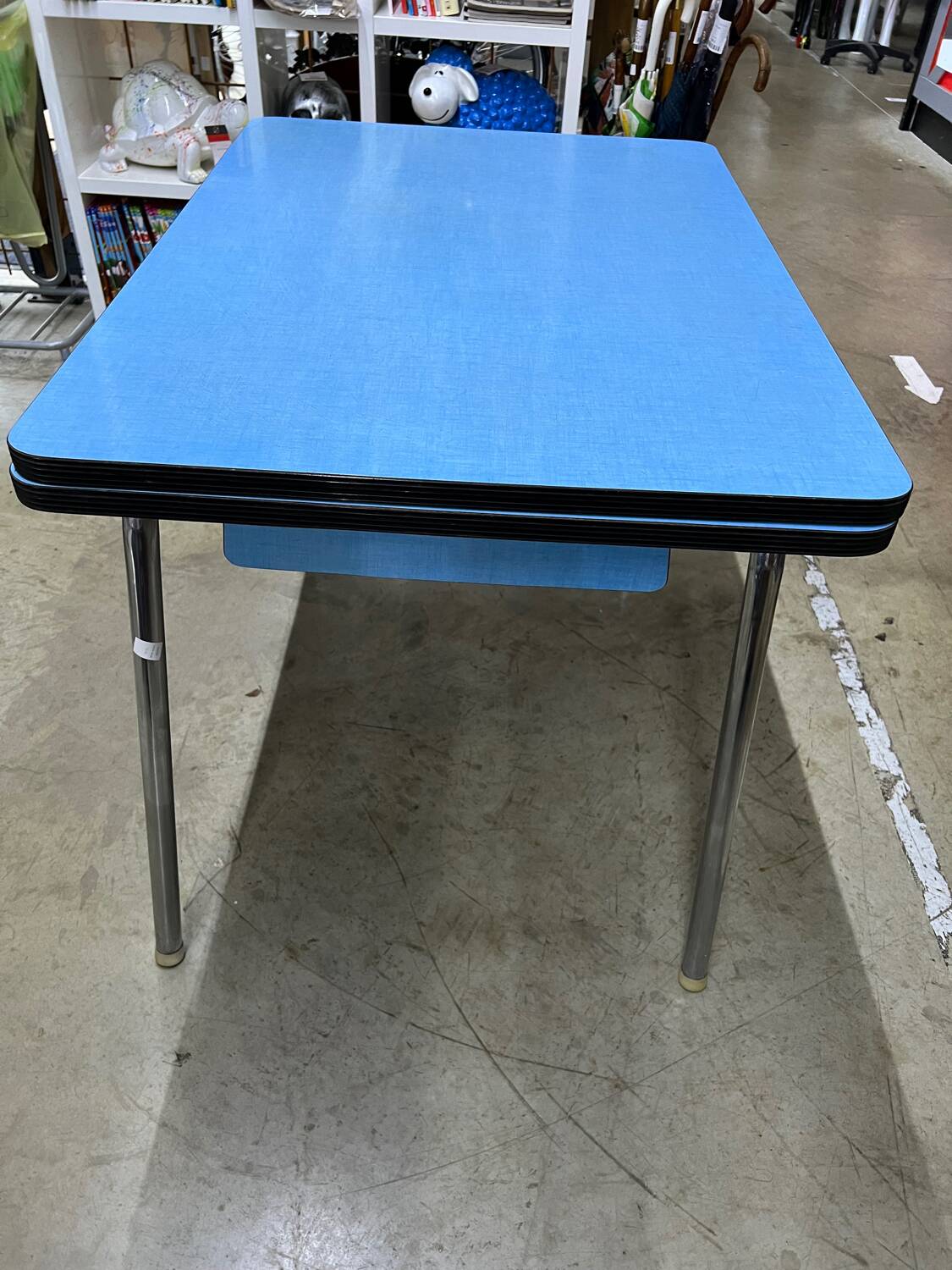 Vintage blue Formica table