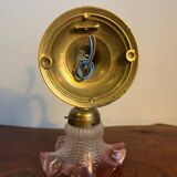 Brass and glass flower wall light