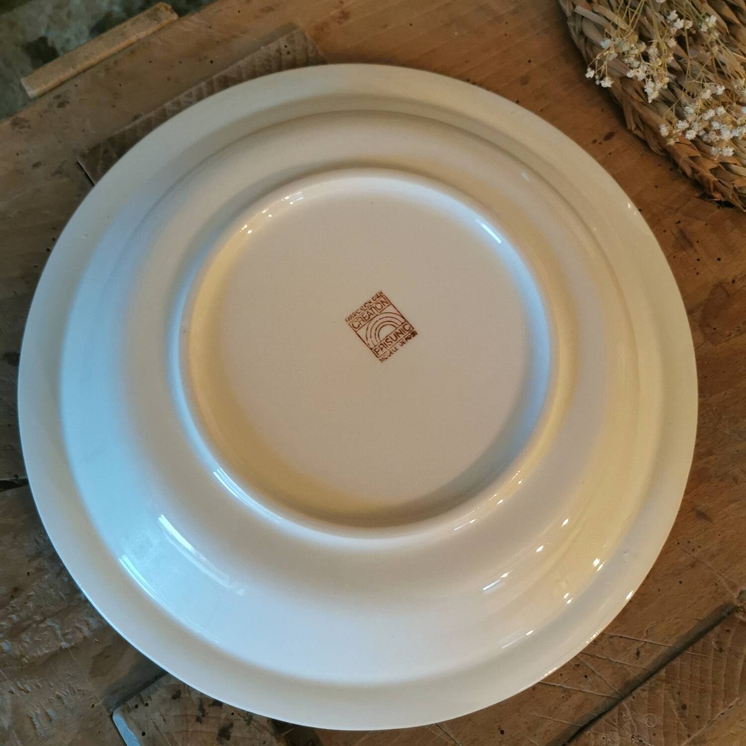 Vintage dish, Nesting service by Michel HAMON, Gien Prisunic, 1970s