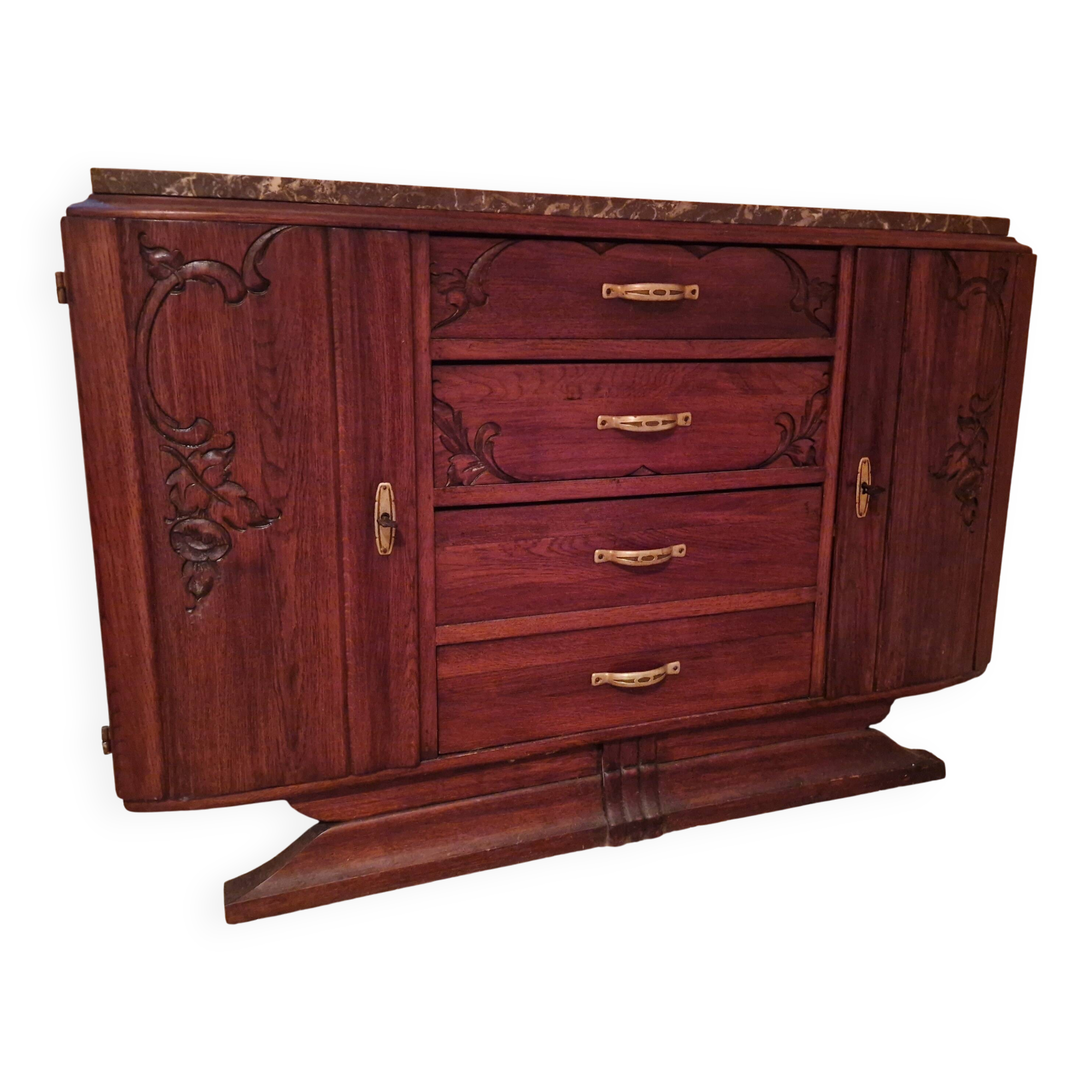 Art Deco sideboard with marble top