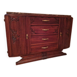 Art Deco sideboard with marble top