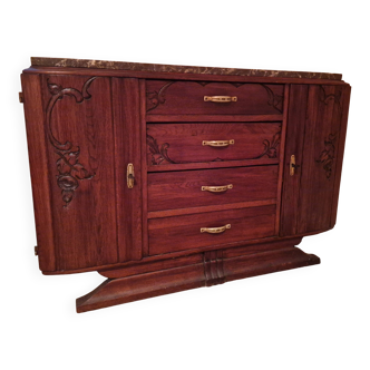 Art Deco sideboard with marble top