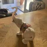 Enameled porcelain elephant