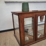 Old oak counter display case