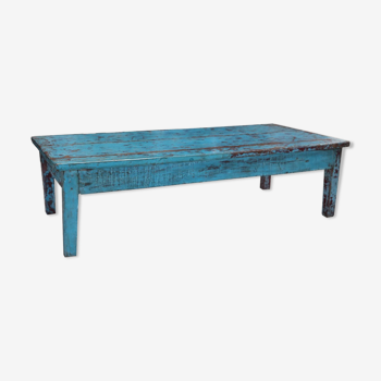 Banc ancien patine bois teck