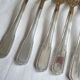 12 dessert forks, silver metal