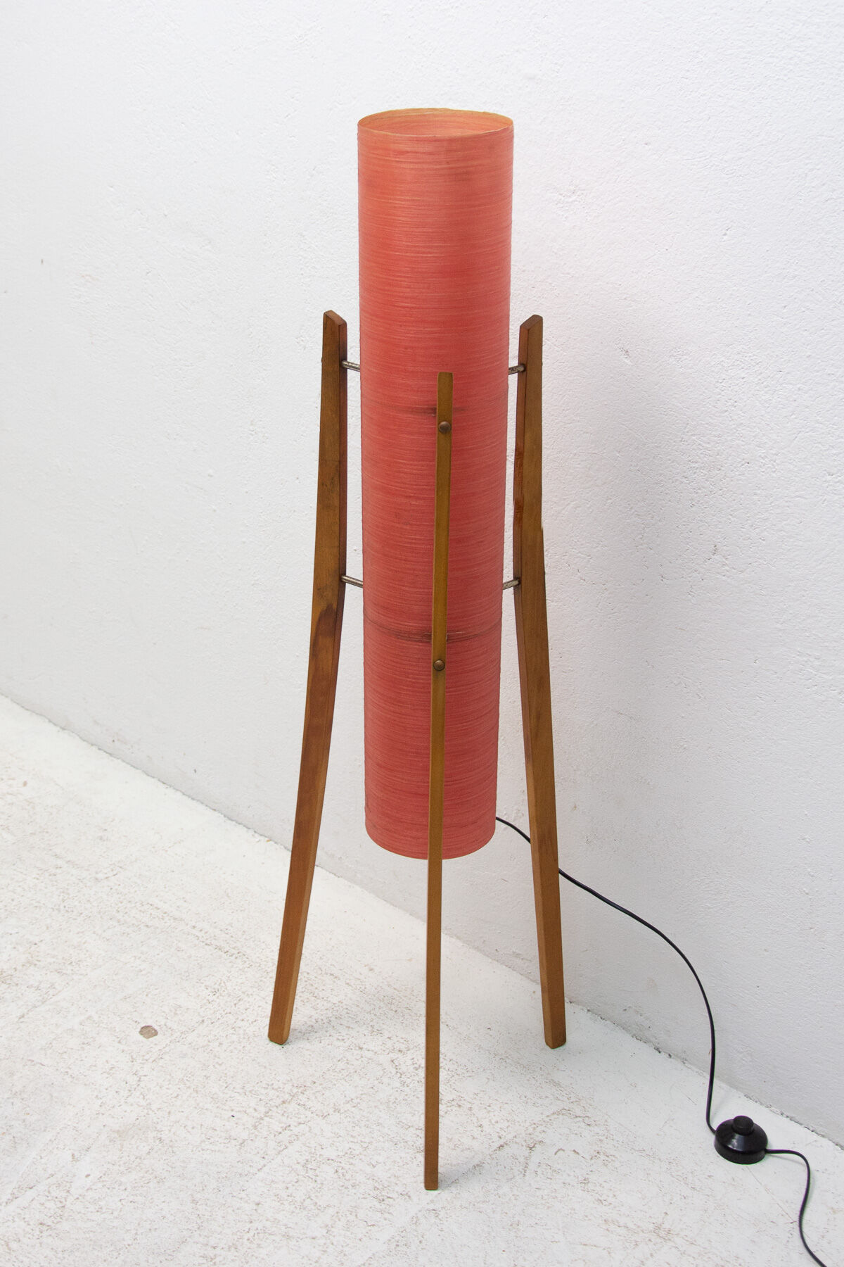 Mid century Rocket floor lamp, Brussels period, 1950´s, Czechoslovakia