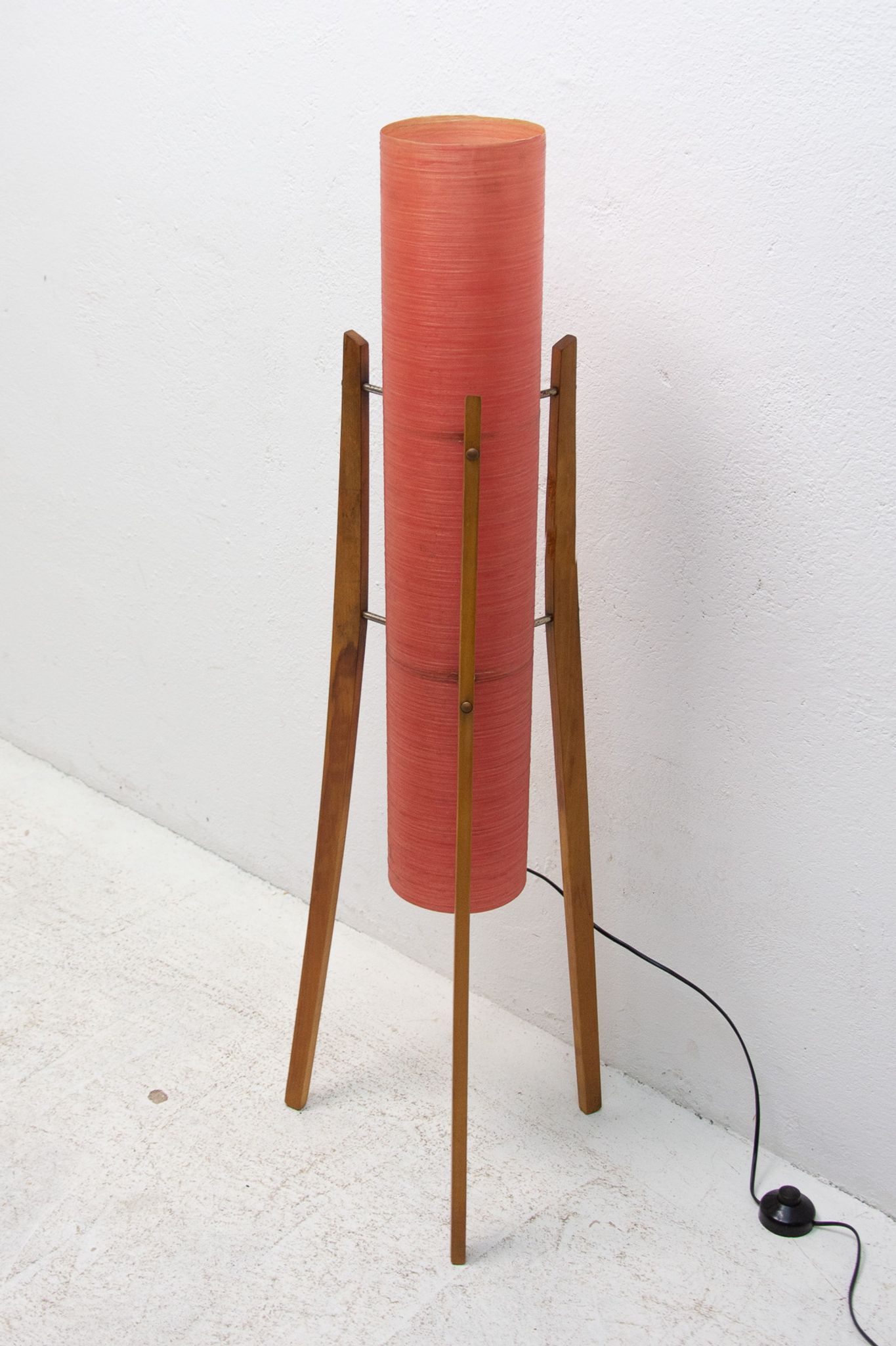 Mid century Rocket floor lamp, Brussels period, 1950´s, Czechoslovakia