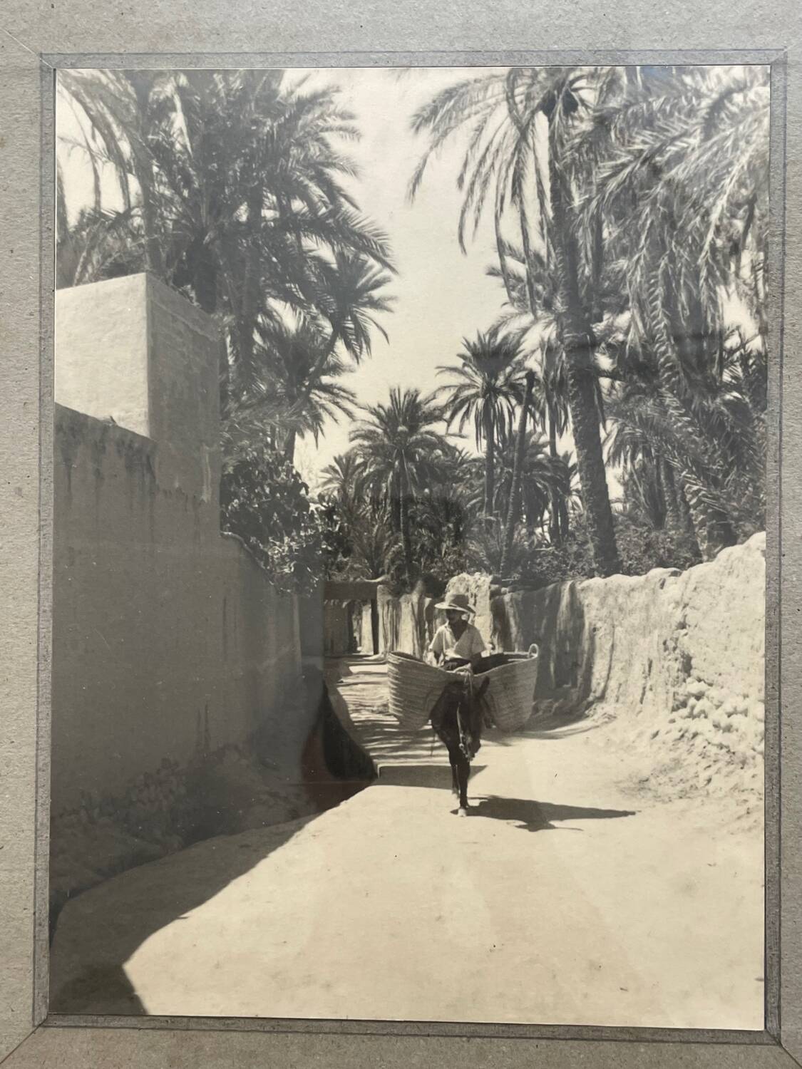 Old photograph, silver print, Morocco, 1950