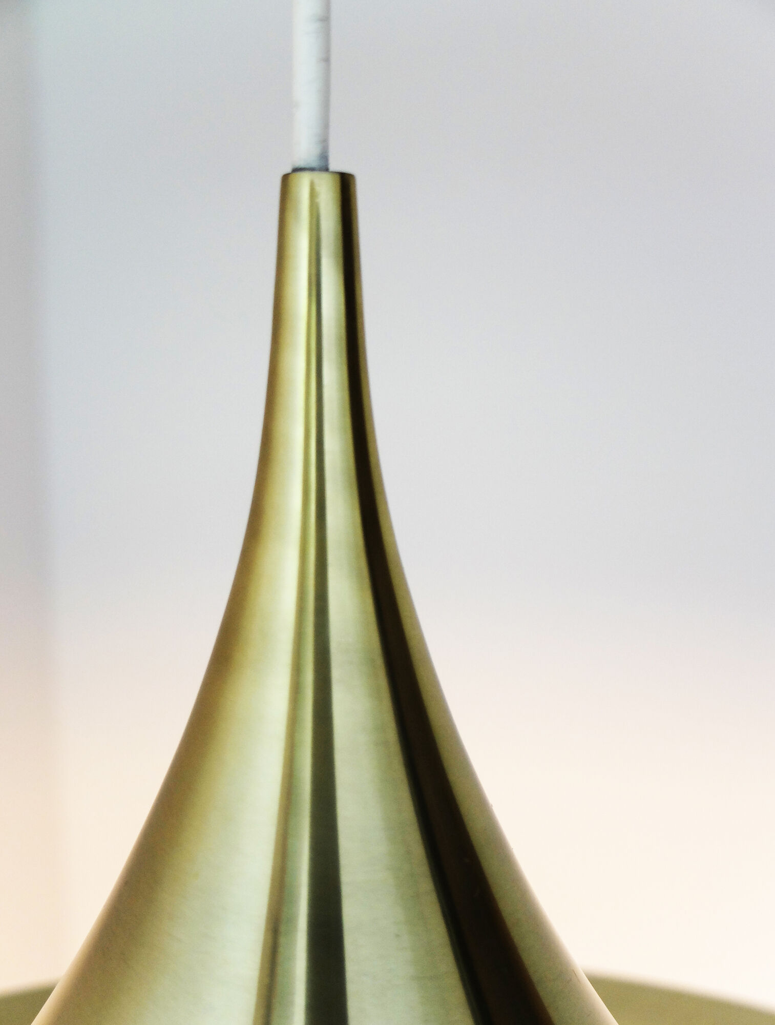 Semi brass hanging lamp design Claus Bonderup & Thorsten Thorup for Fog-Morup, Denmark