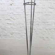 Vintage tubular chrome coat rack, 1970s