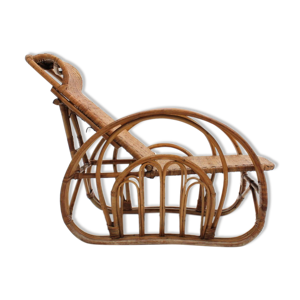 Fauteuil en rotin inclinable
