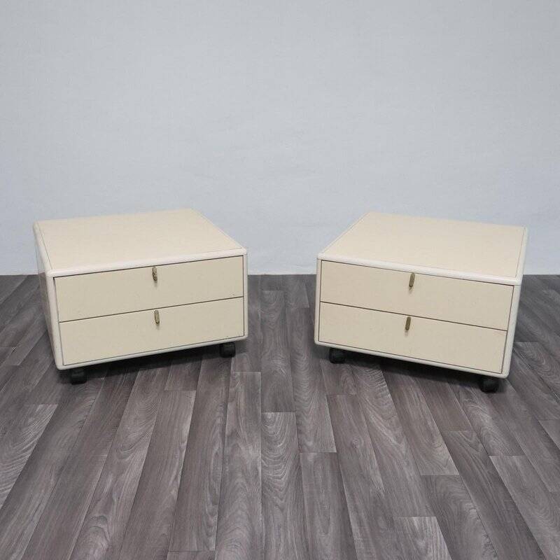 Modern Hennè Nightstands by George Coslin for Longato, 1970s, Set of 2