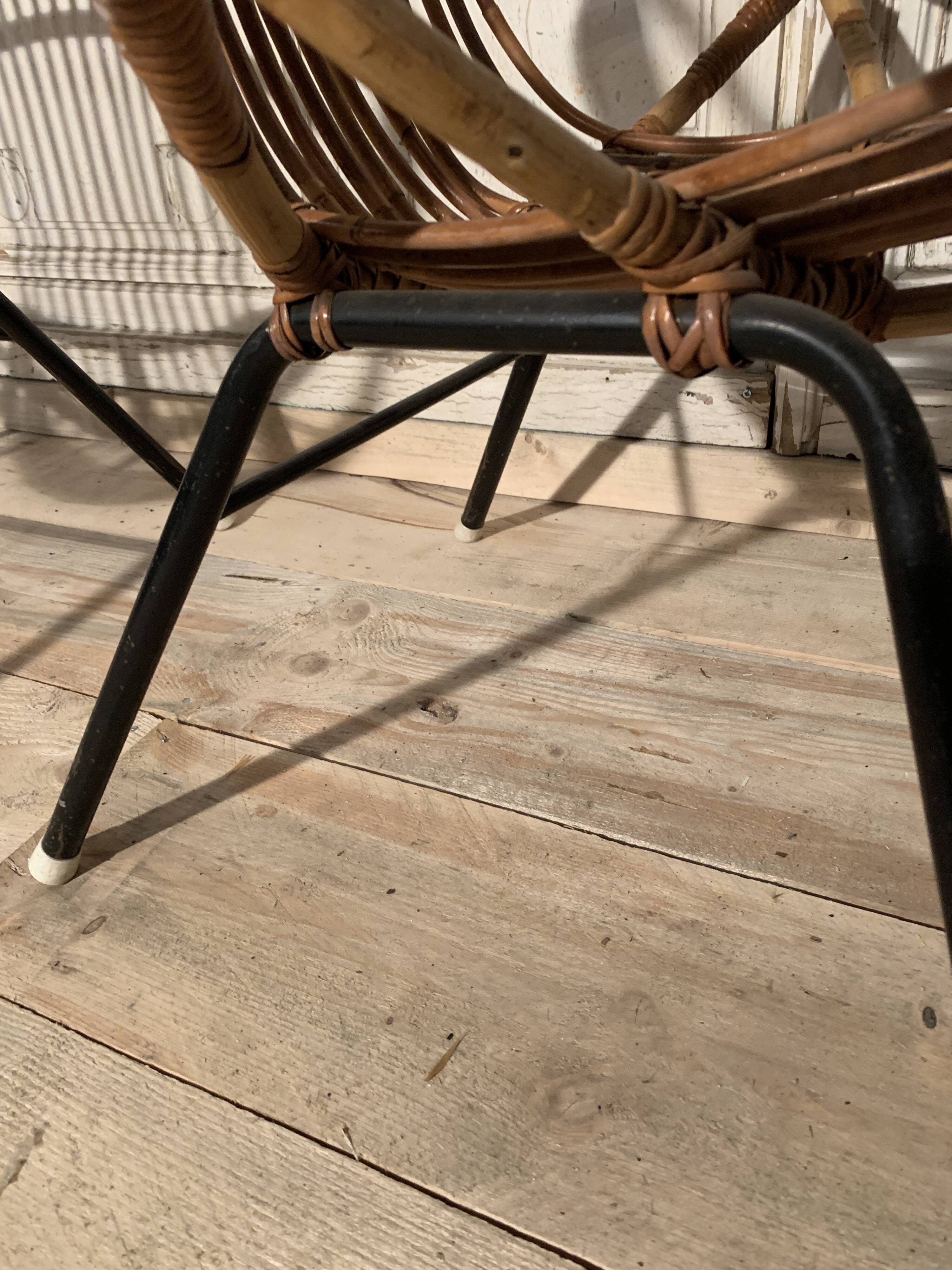 Pair of rattan chairs