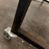 Vintage side table / plant table / audio stand on casters