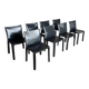 Set of 8 CAB 412 Mario Bellini Cassina Chairs