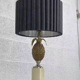 Vintage brass pineapple lamp