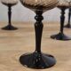 8 glasses of vintage black foot smoked wine Arcoroc