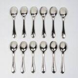 Christofle – 12 silver-plated coffee spoons Spatours in their case