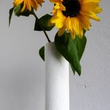 Mid-century modern Op-Art Studio Line bisque porcelain vase by Werner Schreib for Rosenthal, 1960s