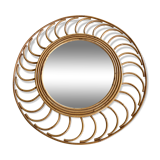 Rattan mirror