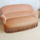 Powder pink toad bench