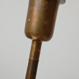 Bougeoir en laiton, forme droite