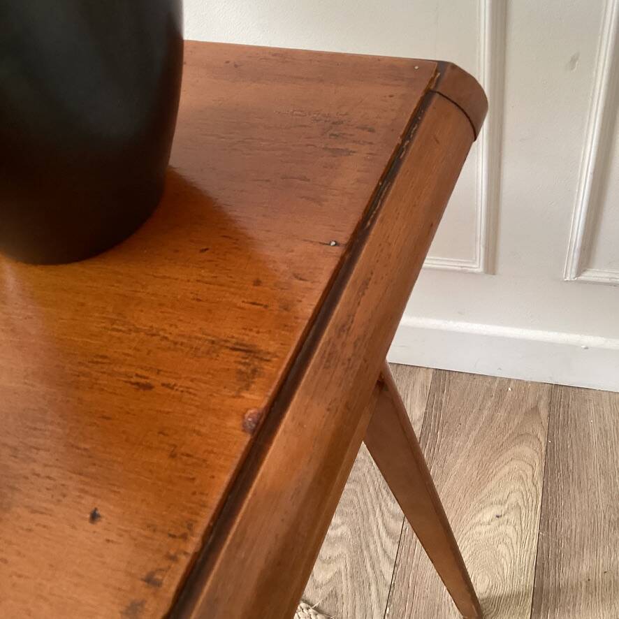 Vintage console with compass feet