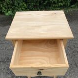 Vintage chest of drawers renovated in raw solid wood