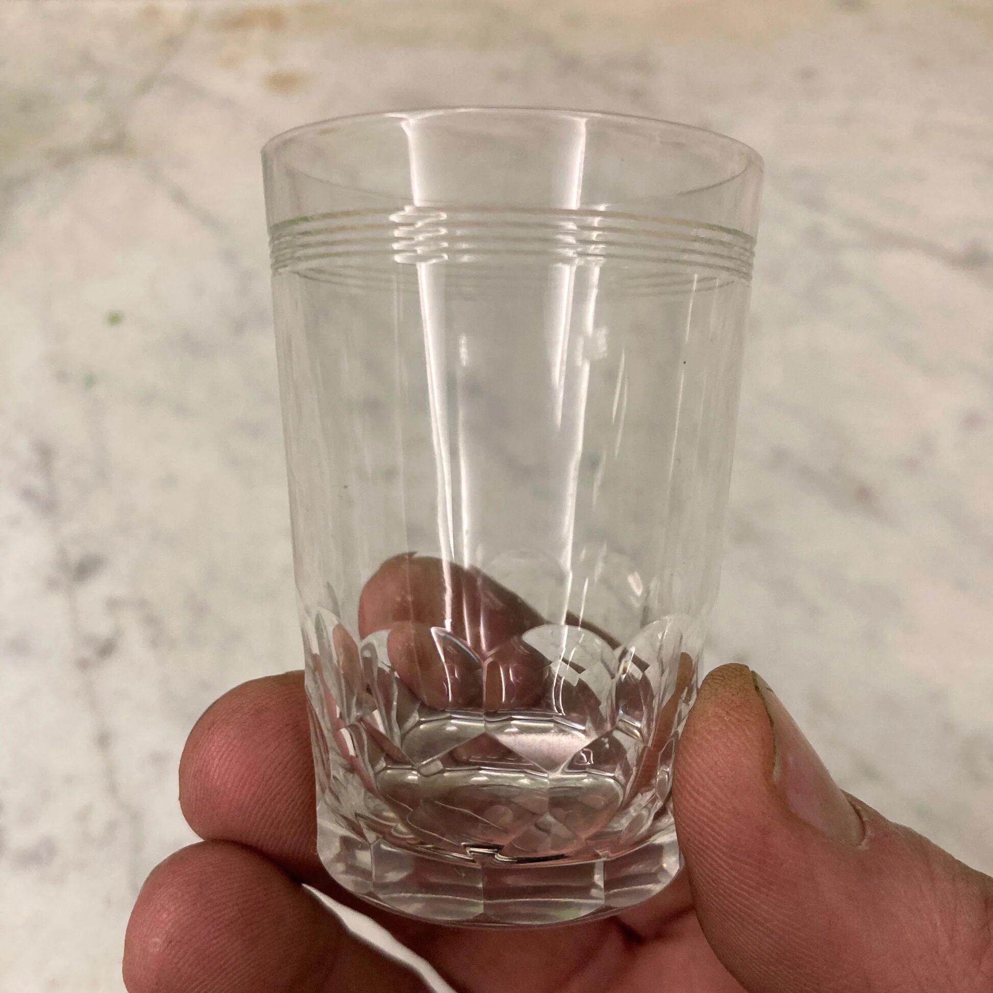 Baccarat 6 cut crystal goblets model Chauny | shot glasses