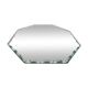 Beveled octagonal mirror 40s 50s 31x31cm