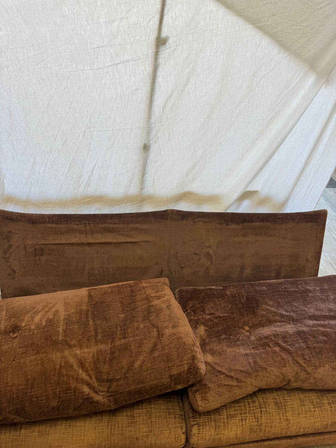 Roche Bobois velvet sofa 70s