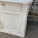2-door furniture, 2 white patina drawers