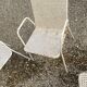 4 fauteuils de jardin style Matégot