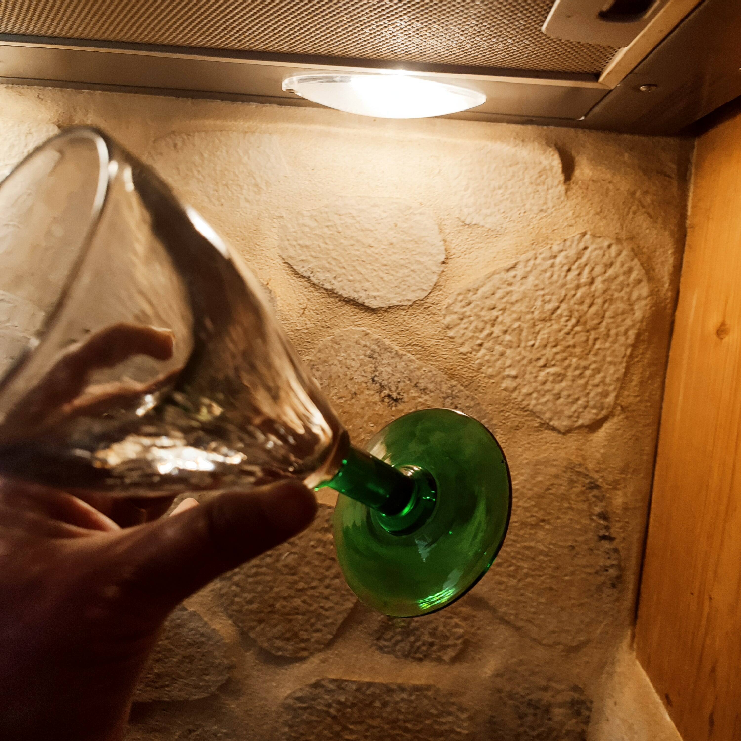 4 verres à absinthe souffles bouche