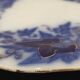 Old mounted plate, Bryonia Sarreguemines Terre de fer compotier