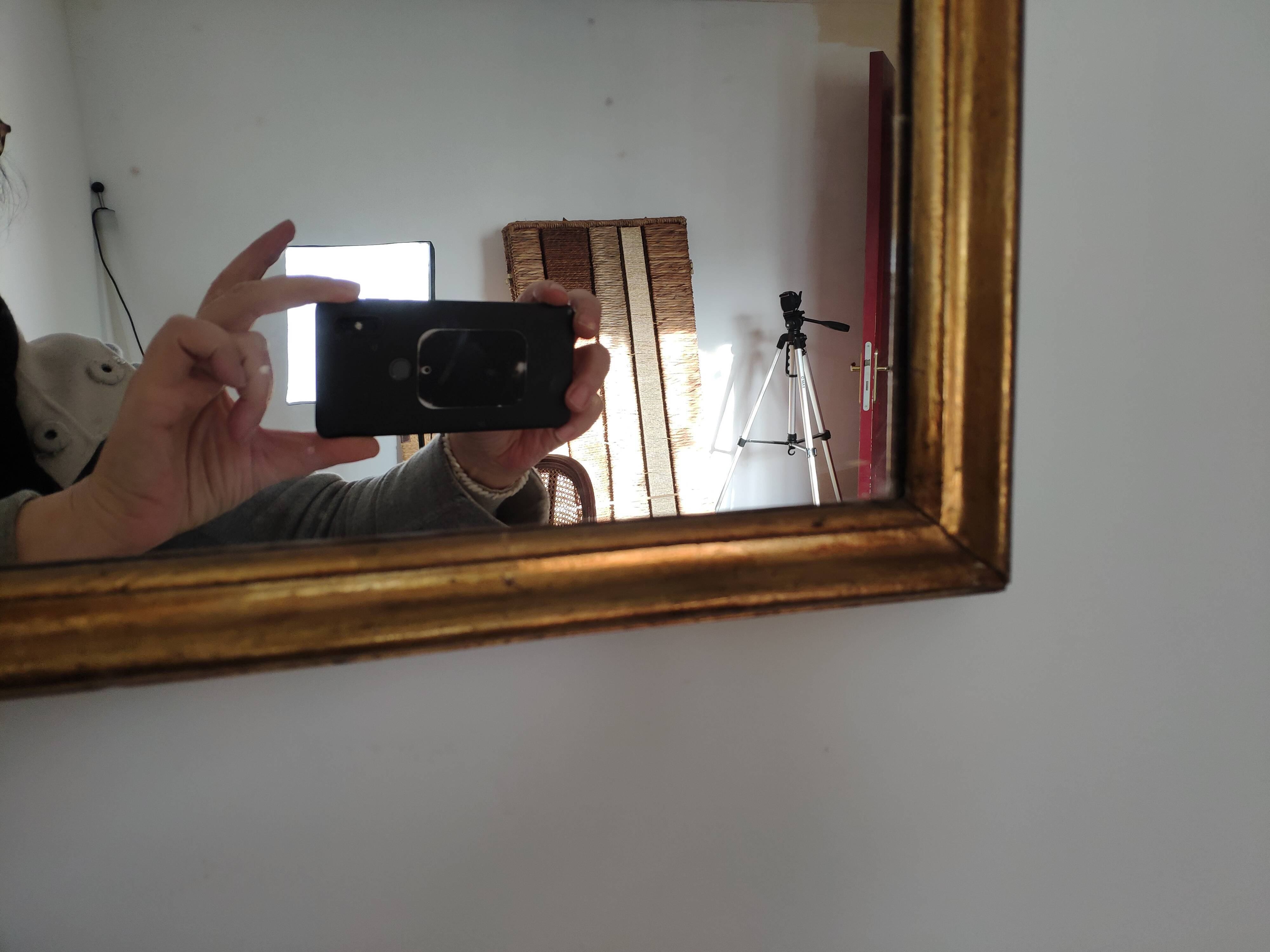 Old gilded mirror, 57x40 cm