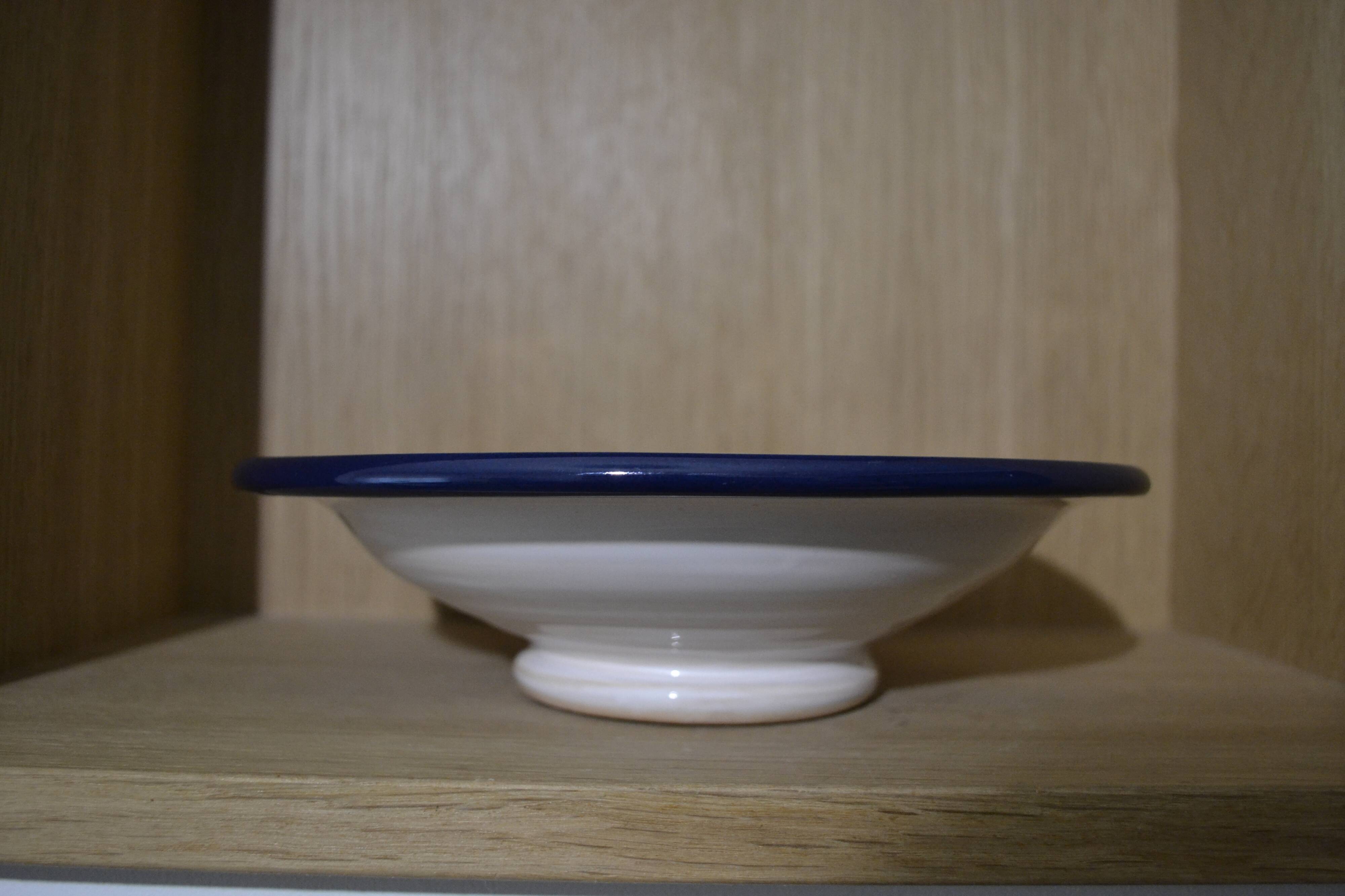 Multicolored fish pattern salad bowl