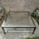 Table basse verre et chrome