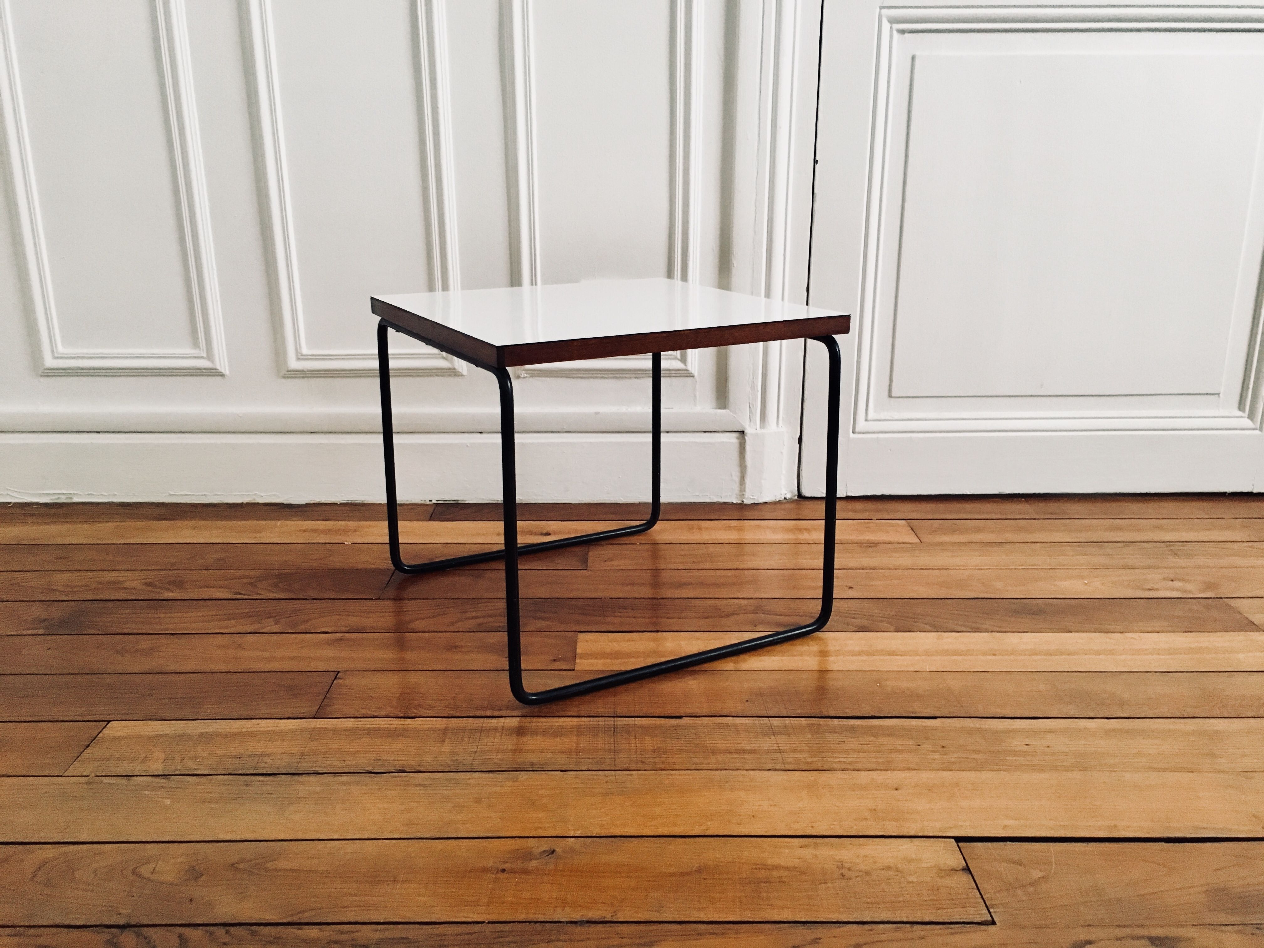 Vintage coffee table "flying" signed Pierre Guariche