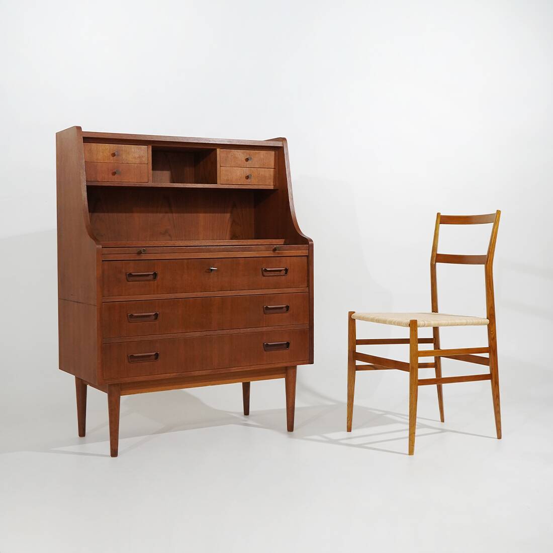 Teak secretaire by Gunnar Nielsen Tibergaard for Tibergaard, 1960s