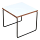 Table basse volante blanche de Pierre Guariche pour Steiner, années 50