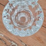 Pair of glass candle holders