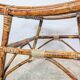 Tabouret en rotin vintage