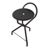 Tubecon - Tabouret pliable intelligent à trois places - Noir - Grèce - Années 1980