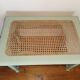Old wooden bench and revamped canning